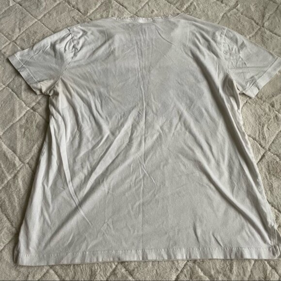 Victoria's Secret PINK | White Logo Cut Out Campus Crew Tee | Size Medium - Picture 7 of 12